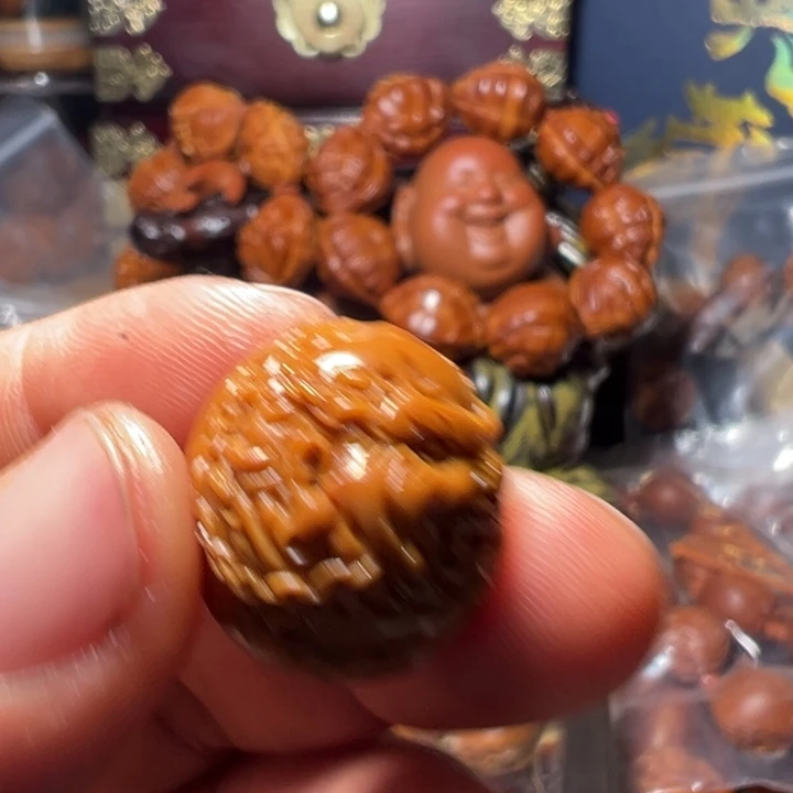 s***空手串/手链橄榄核2.0浮雕双面恶僧