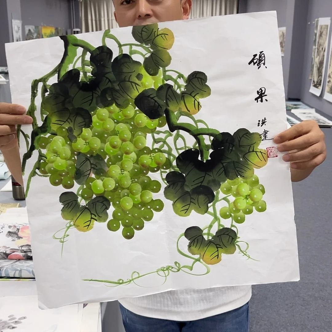 国画国画老师手绘作品