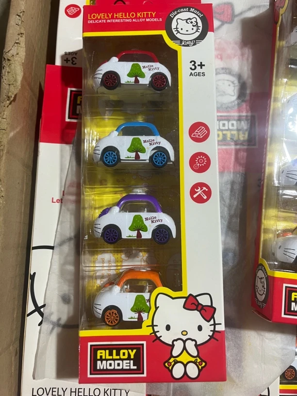 6684盒装4只合金车科学玩具