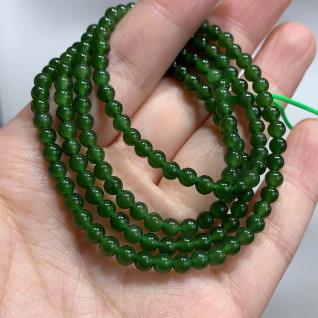 和田玉（碧玉）未镶嵌颈饰5mm