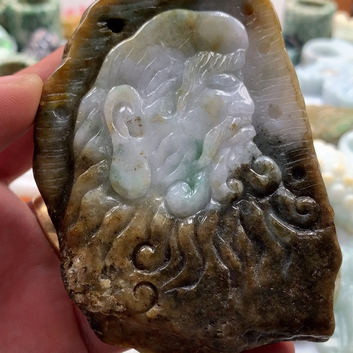翡翠未镶嵌颈饰保真天然a货翡翠