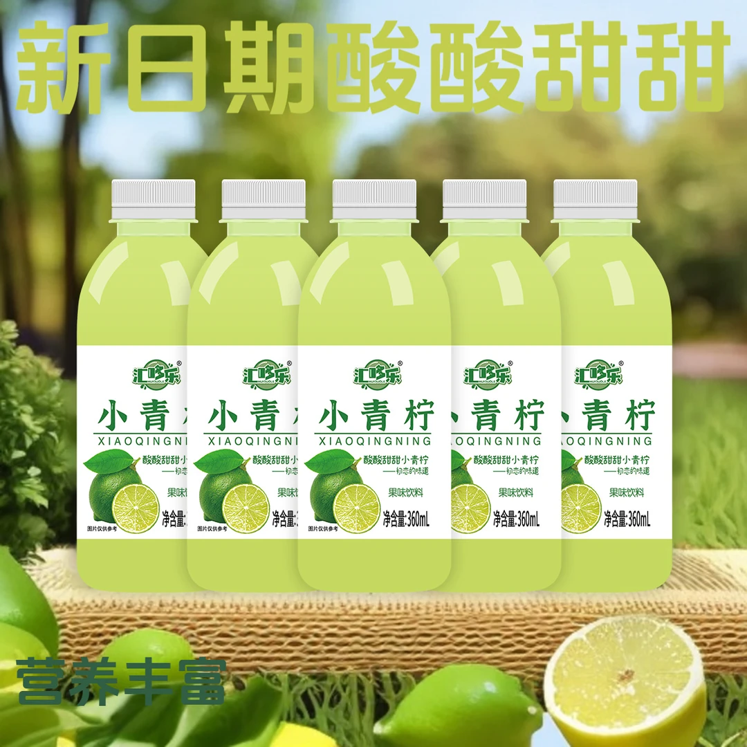 【现货包邮】小青柠汁饮料整箱批发饮料厂家柠檬果汁饮品补充VC