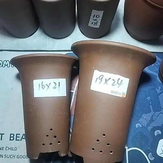 紫砂兰花盆两个紫砂