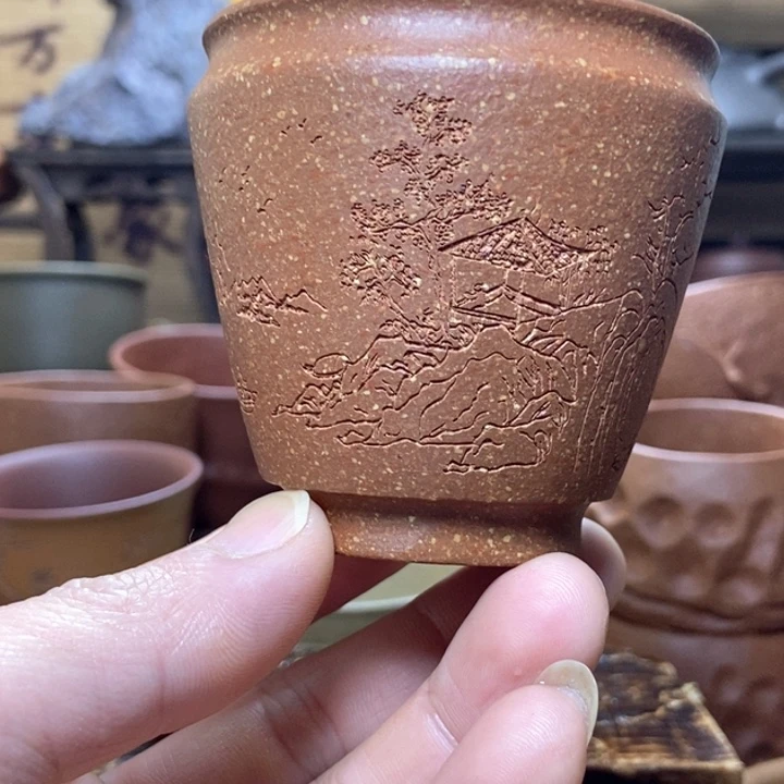 紫砂茶杯紫砂主人杯130毫升