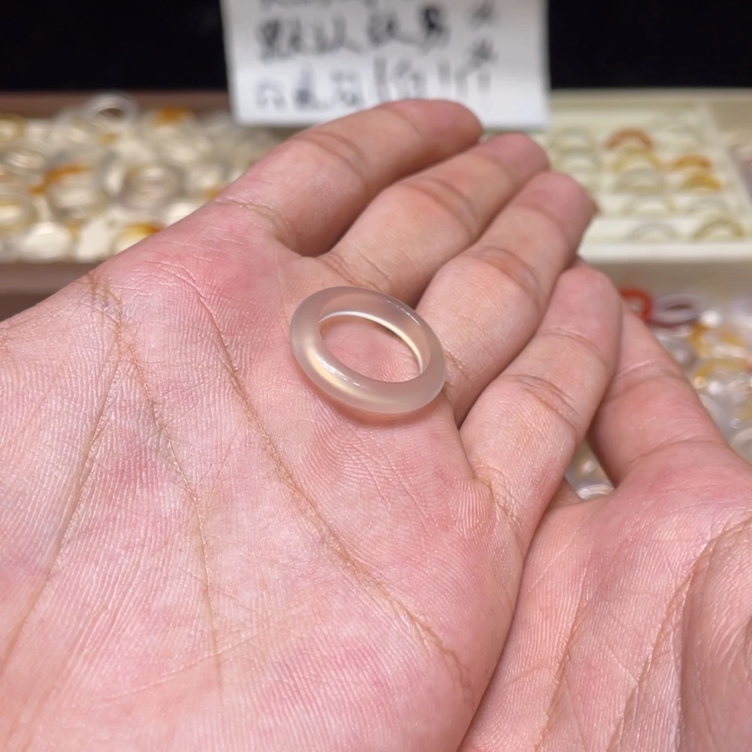 玛瑙/玉髓未镶嵌戒指29号港12