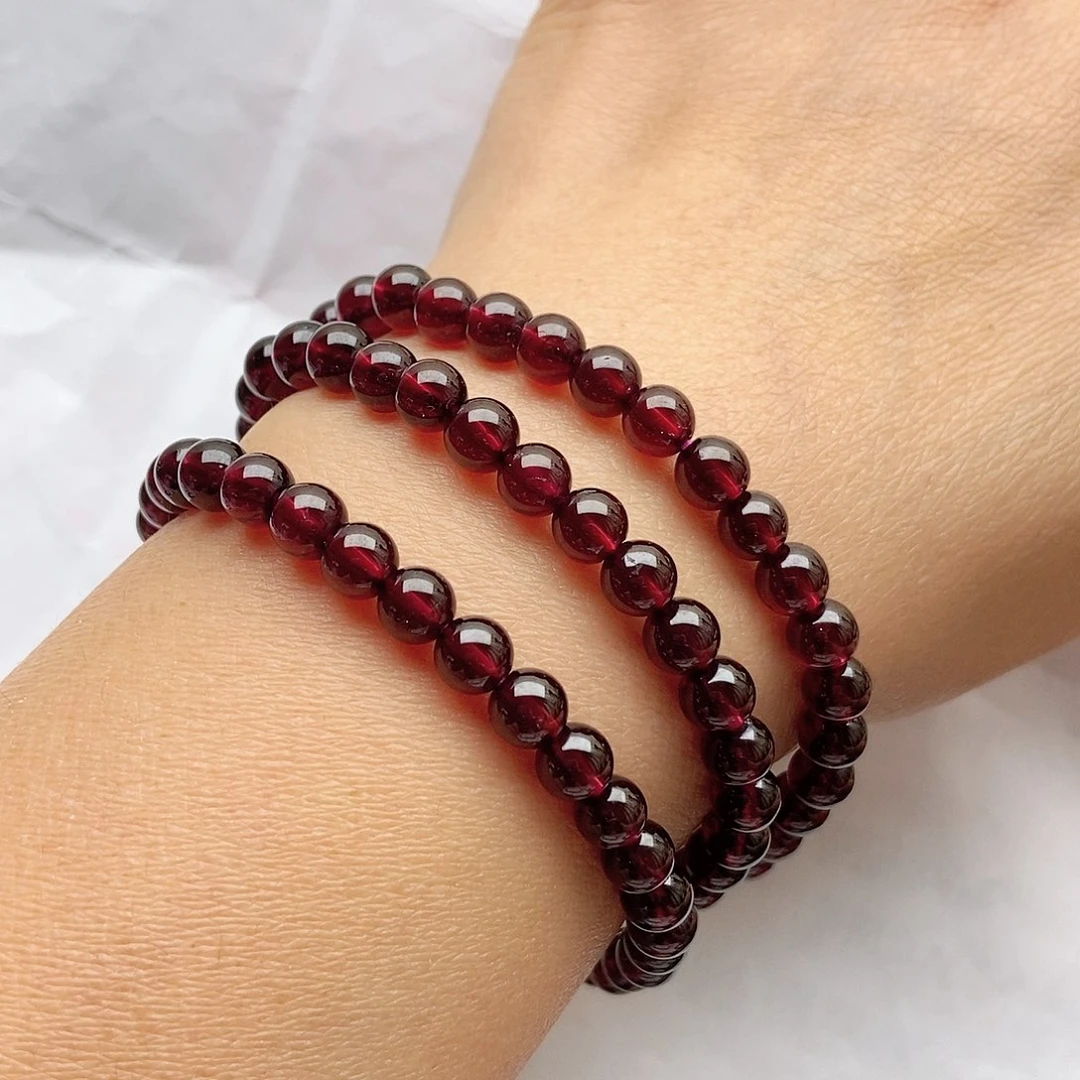 石榴石手链未镶嵌6.0福利