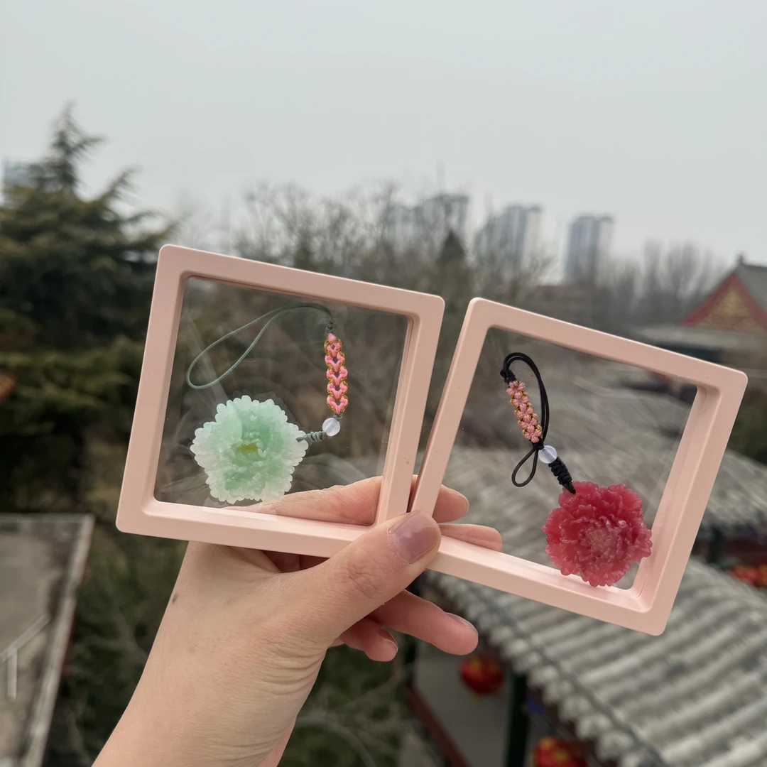 菏泽牡丹文创伴手礼纯手工中国风工艺蝴蝶饰品古典民族风首饰古风