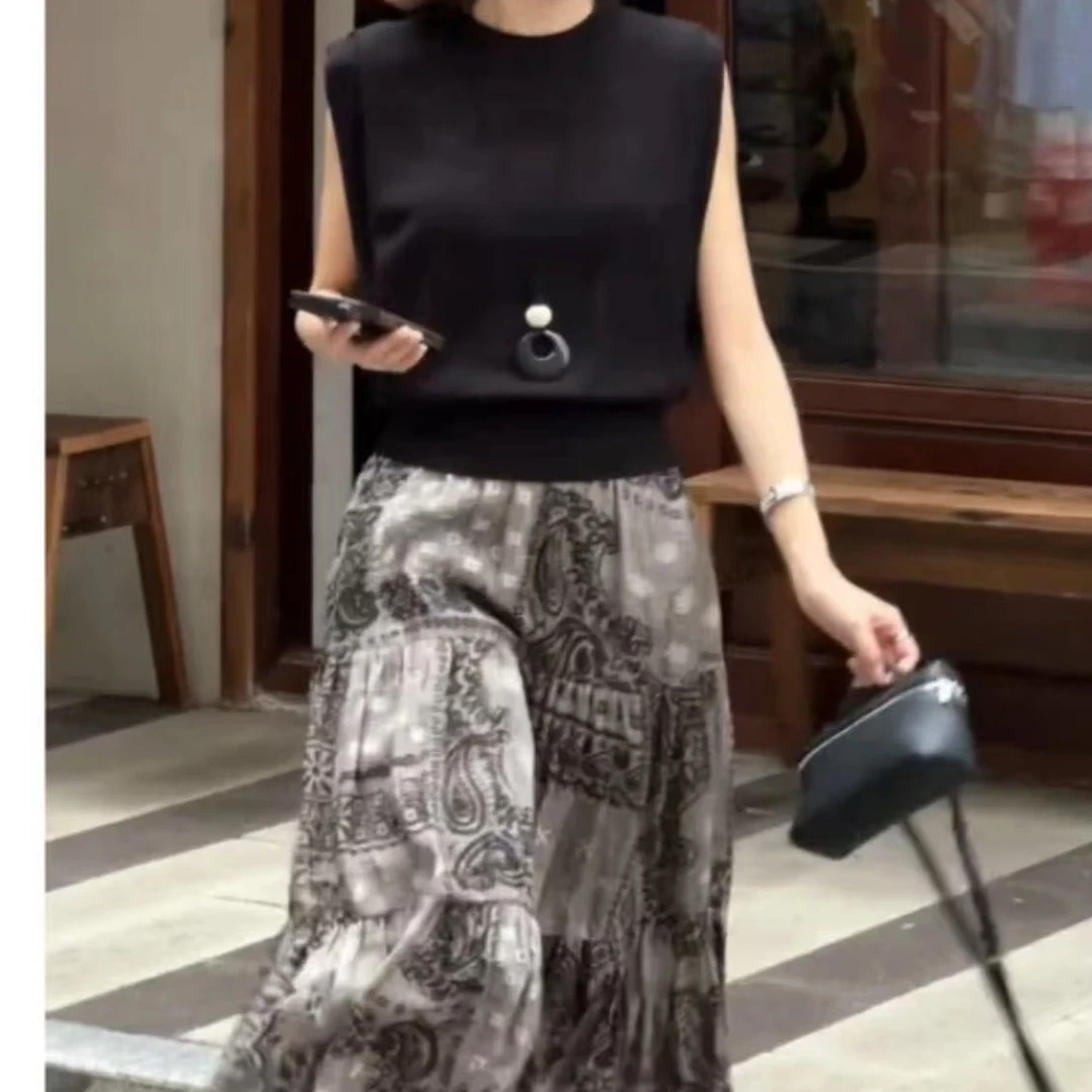 新款时尚气质洋气上衣百搭休闲半身裙女装