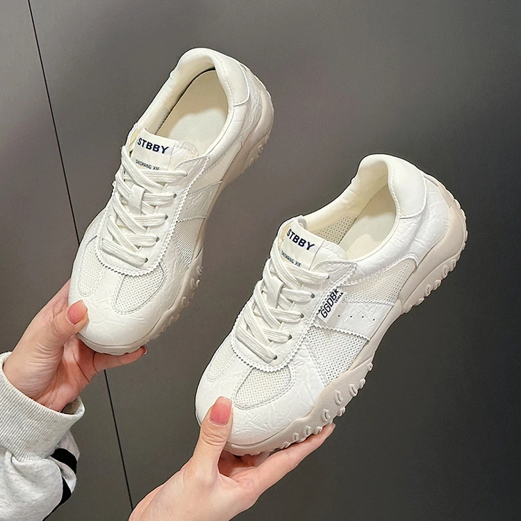 复古德训鞋女2025年春夏季新款韩版舒适阿甘鞋百搭透气运动休闲鞋