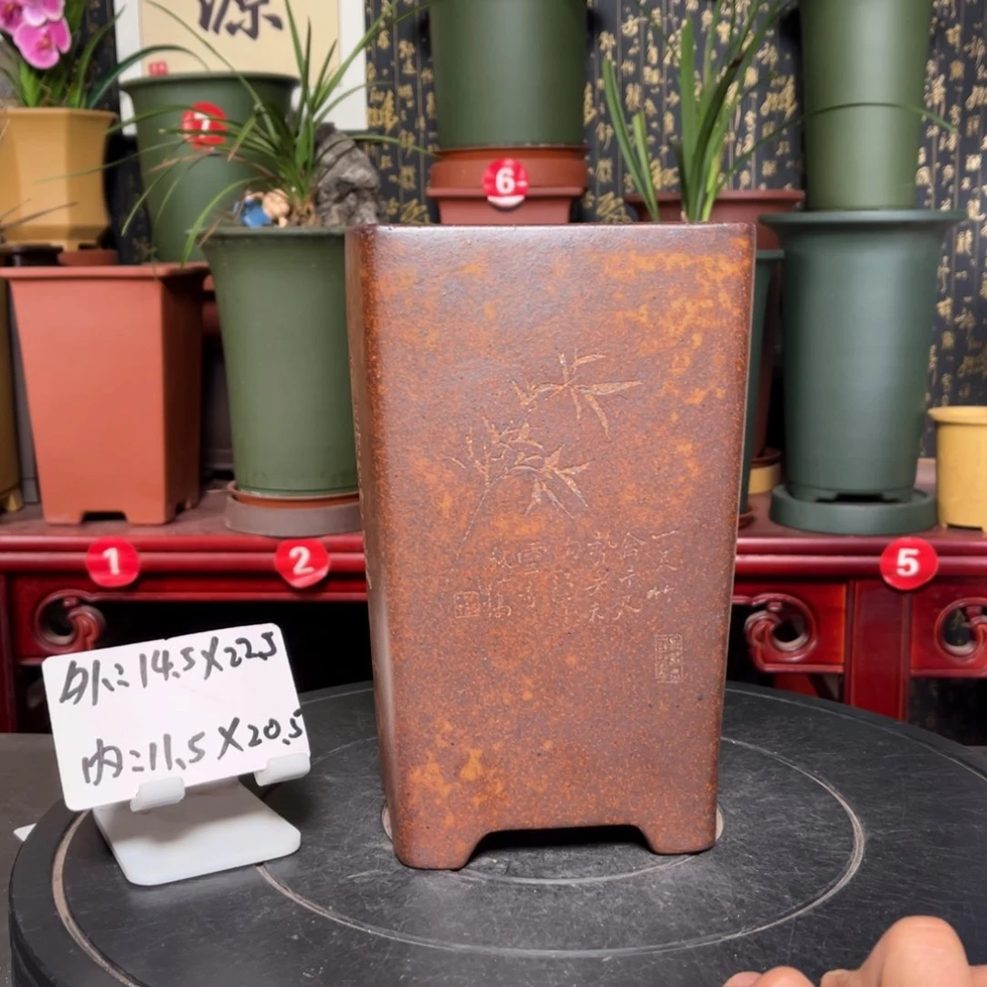 紫砂花盆紫砂花盆