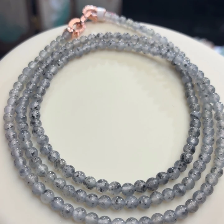 翡翠未镶嵌手链冰胶水墨丹青卡4