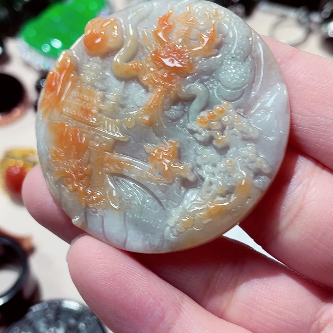 翡翠未镶嵌颈饰翡翠