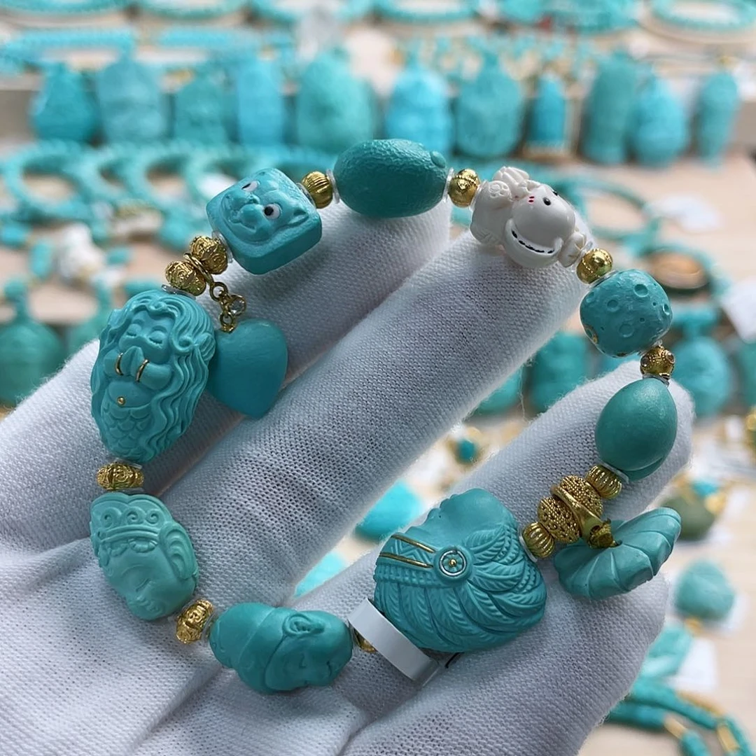 绿松石珠宝奇石未镶嵌