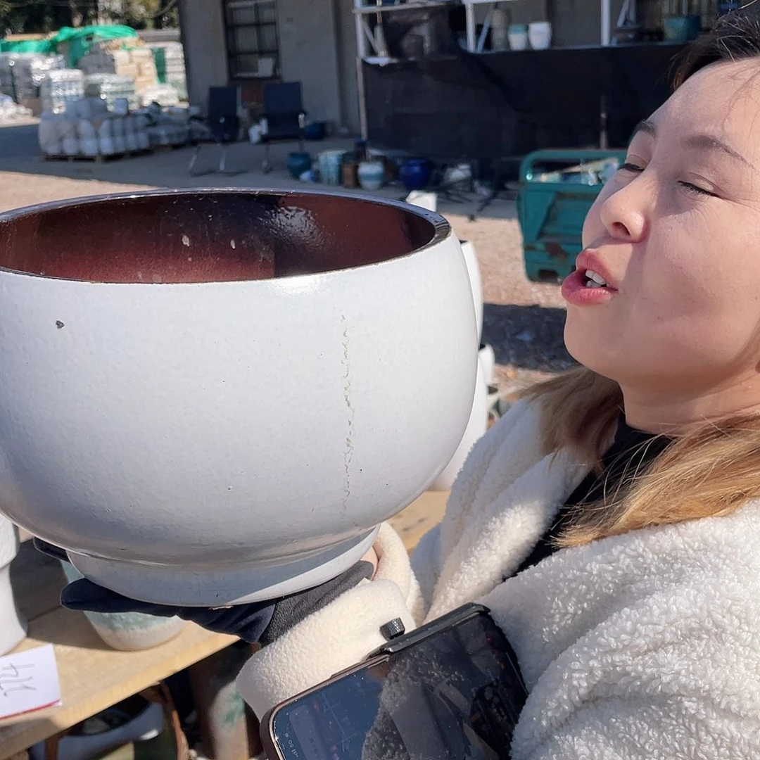 红陶王嫂花盆0129-232