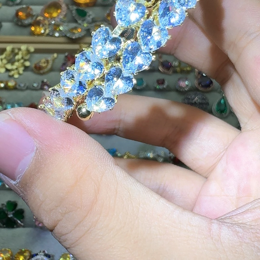 绿水晶戒指银S925镶嵌