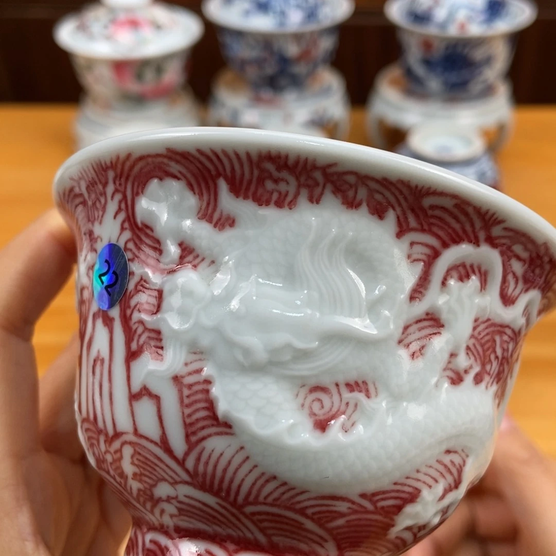 手绘现代茶具非古董