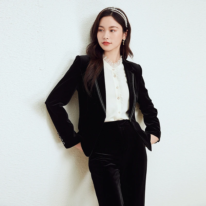 【羊羊专属】珂莱蒂尔减龄西装外套女士百搭西服上衣KA02061W0
