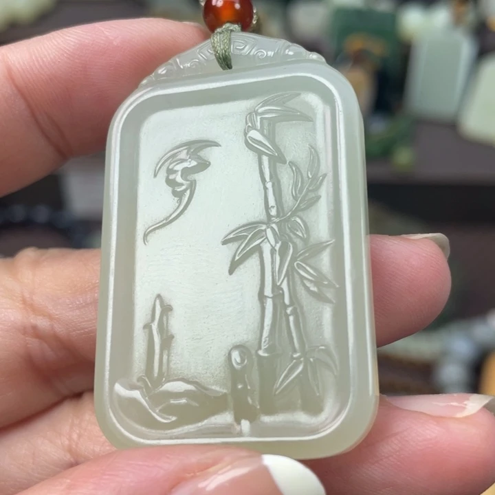 和田玉未镶嵌吊坠(不含链)