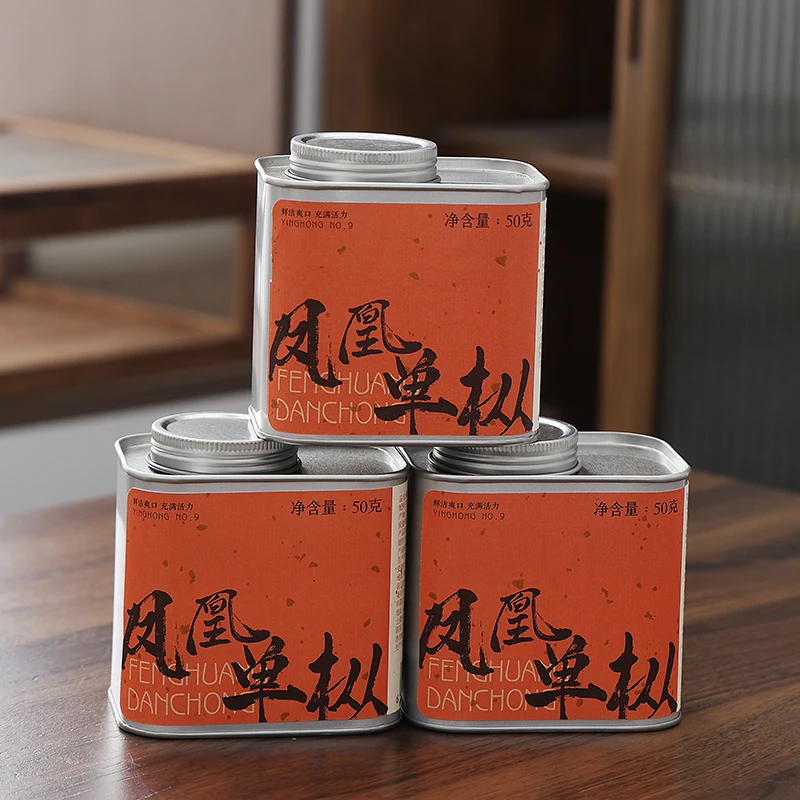 正宗鸭屎香凤凰单枞茶潮州单丛乌龙茶百年老枞茶叶礼罐装150g*3罐