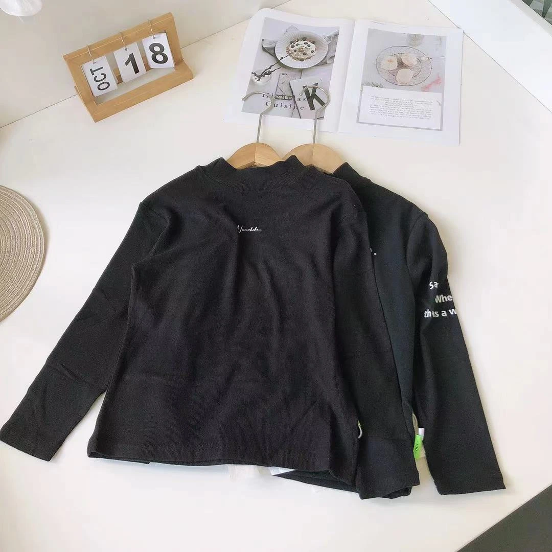F121儿童百搭字母打底衫不挑图