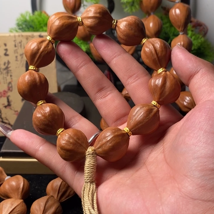 橄榄核手串/手链1.9鸡血红蒜头11