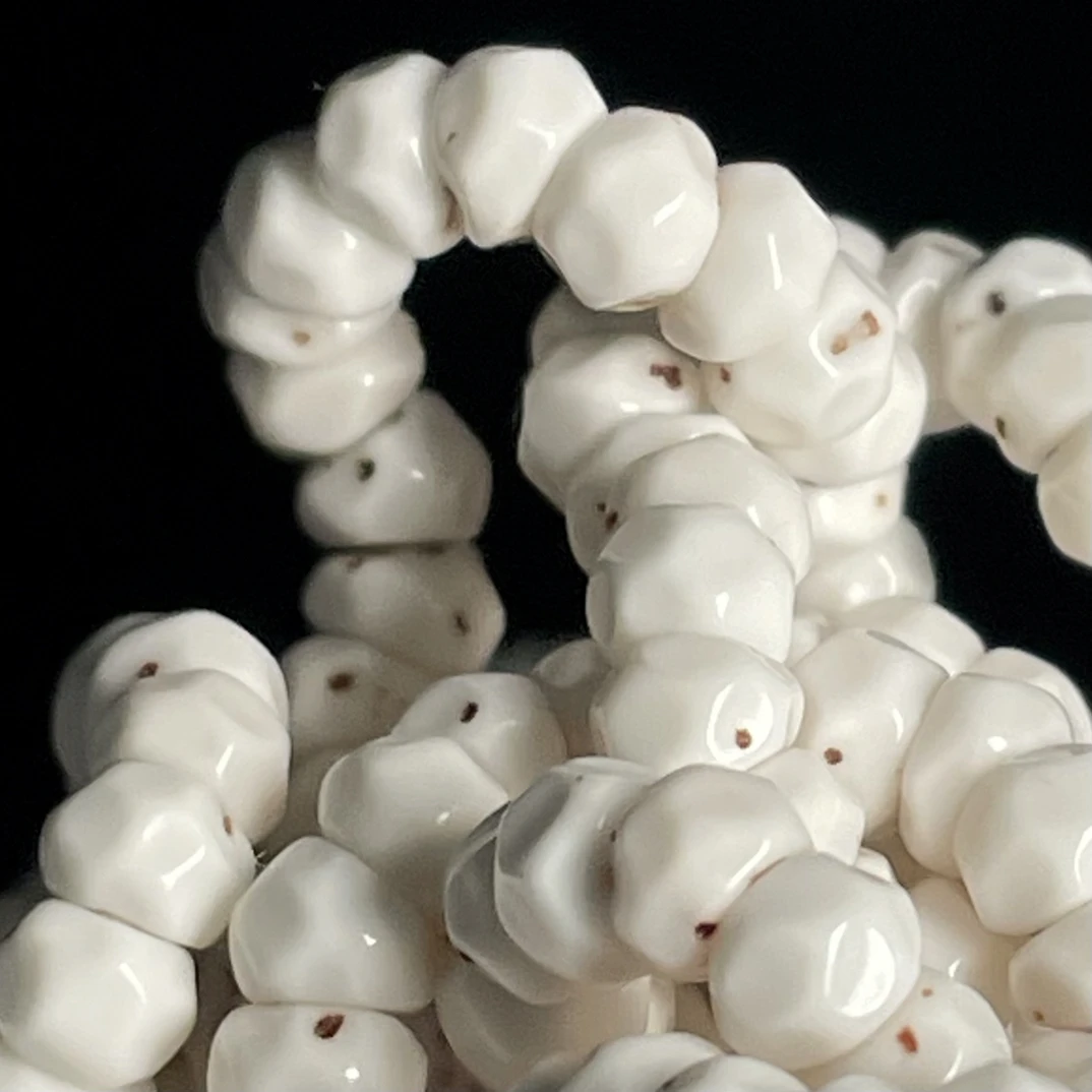 海南星月菩提原生态顺白 雕刻无相4mm数星星系列 手工雕刻