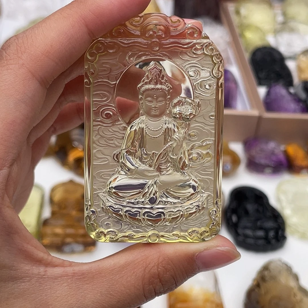 水晶颈饰未镶嵌定制吊坠大势至