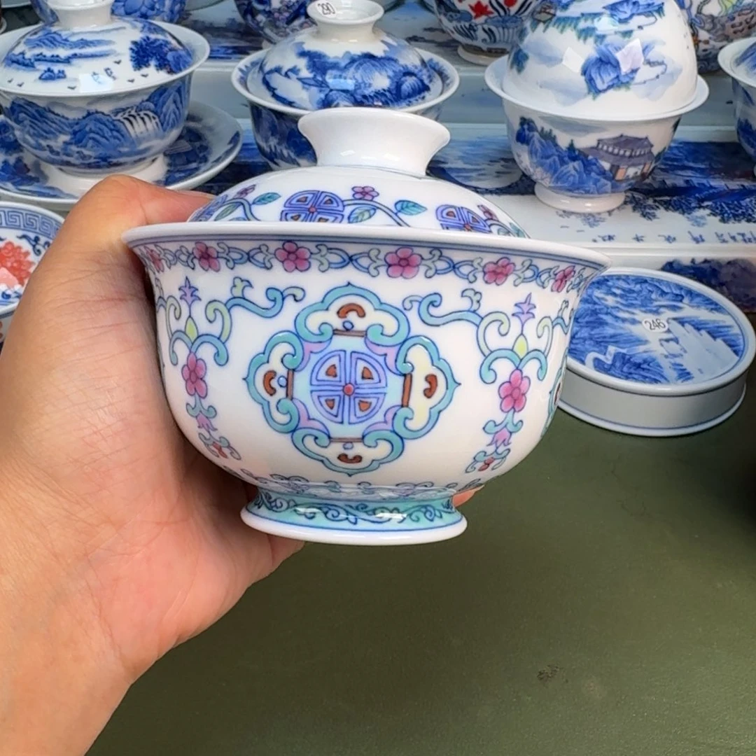 景德镇纯手绘茶具圆圆286