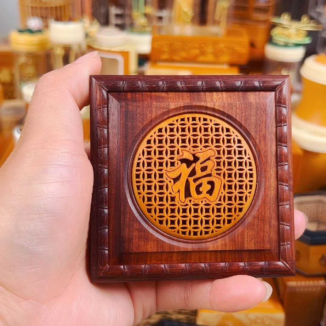 竹福利款红木福字黄蛉盒➕大黄蛉