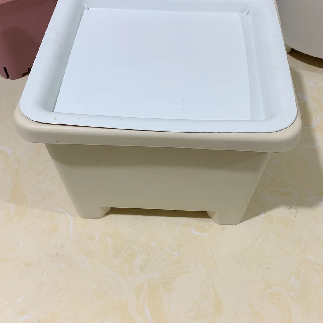 树脂方球根米白5个带托