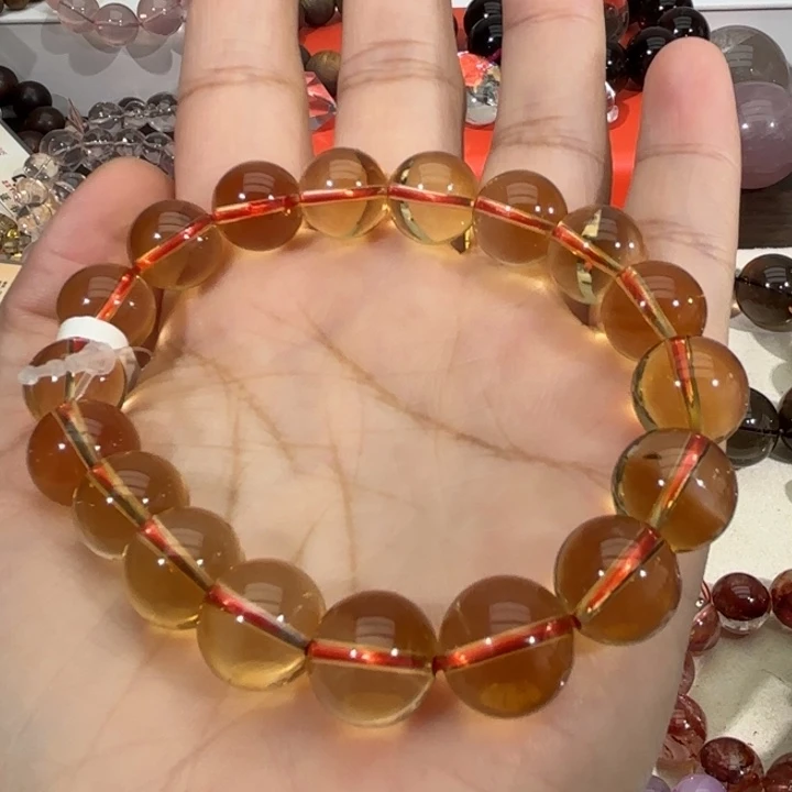 未镶嵌手链水晶暴力黄11.8