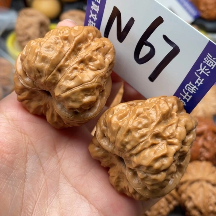 文玩核桃把件蛙蛙40尺