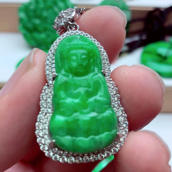 翡翠未镶嵌吊坠(不含链)