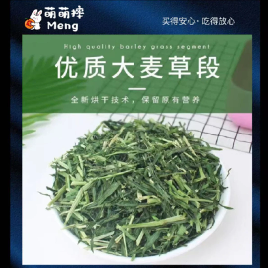 烘干大麦草段新鲜幼兔龙猫荷兰猪天竺鼠豚鼠仓鼠食草宠物兔子草