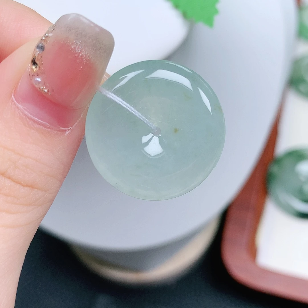 翡翠未镶嵌颈饰平安23.4-5.1