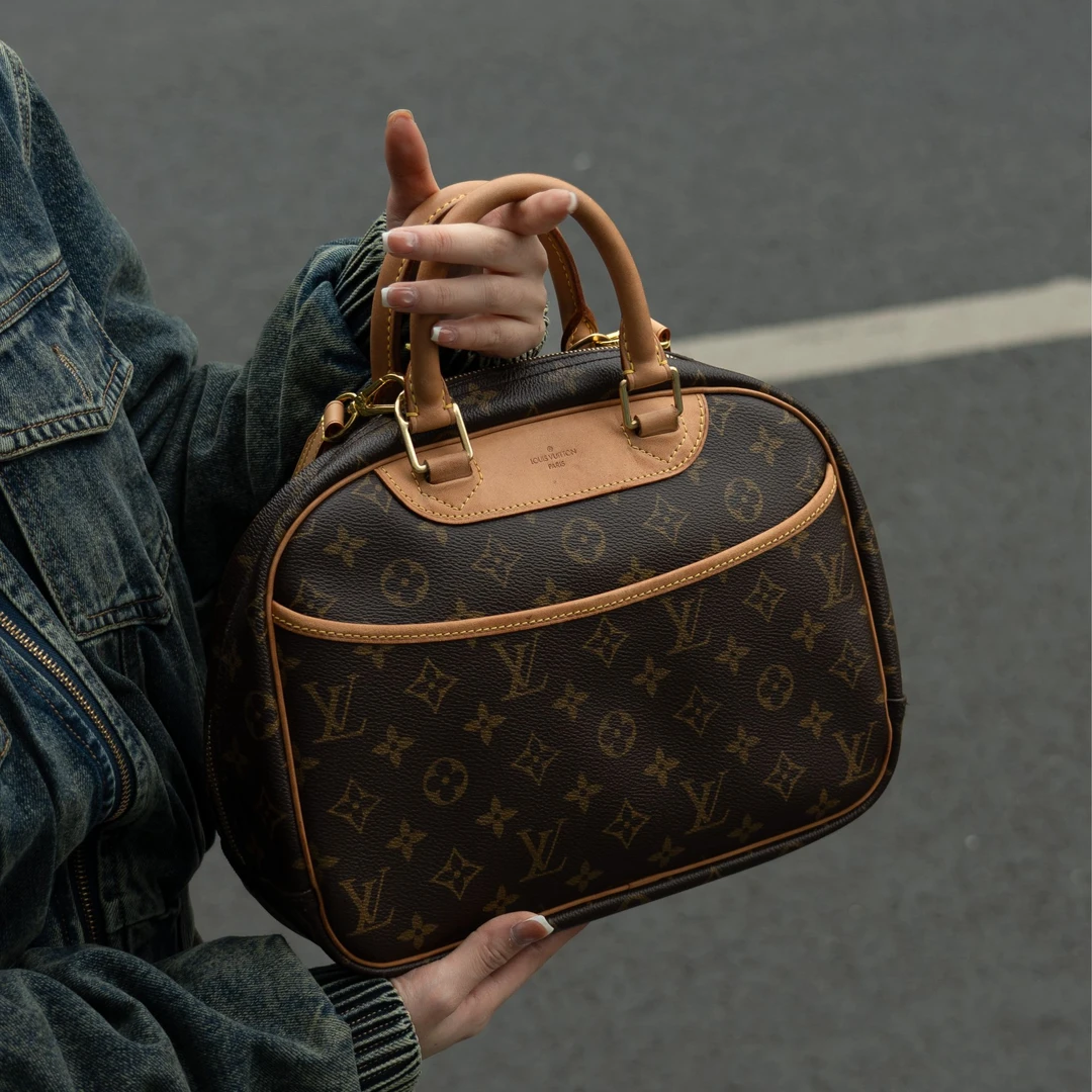 95新 LouisVuitton/路易威登 LV全原老花珍妮手提包