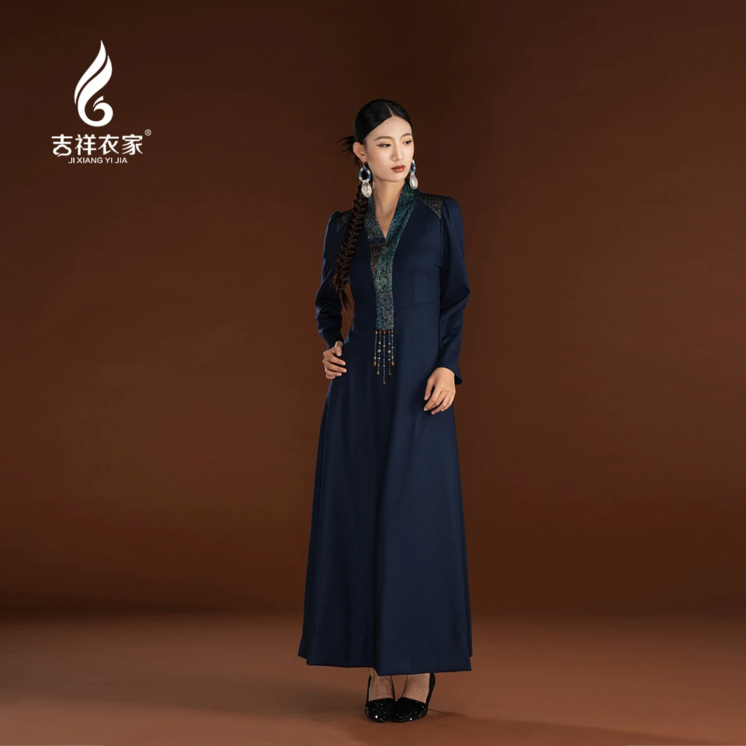 JIXIANGYIJIA/吉祥衣家虬龙鸾凤（连衣裙）944237162