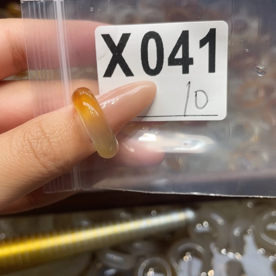 玛瑙/玉髓未镶嵌戒指041