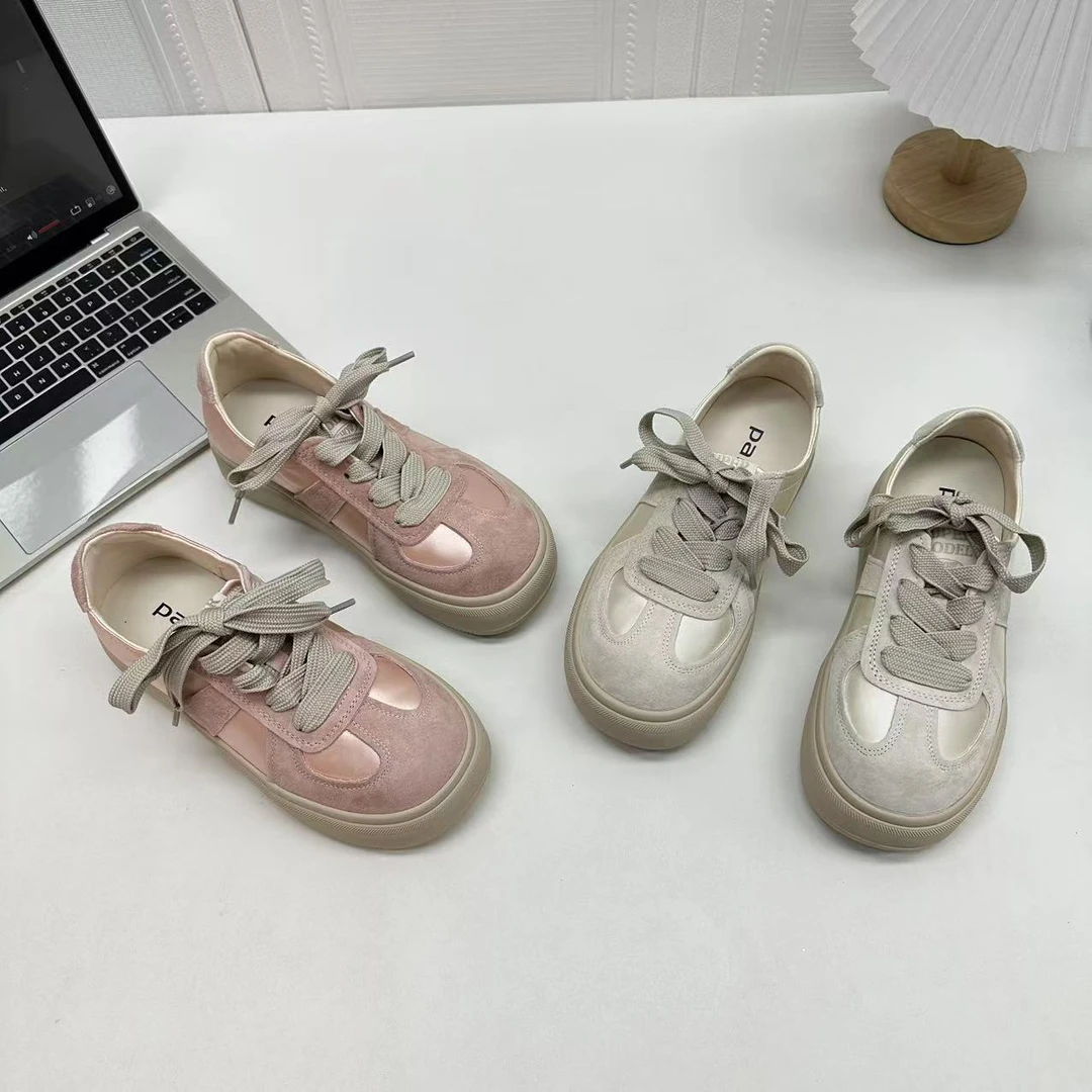 2025夏季新款时尚厚底复古百搭休闲鞋 2033