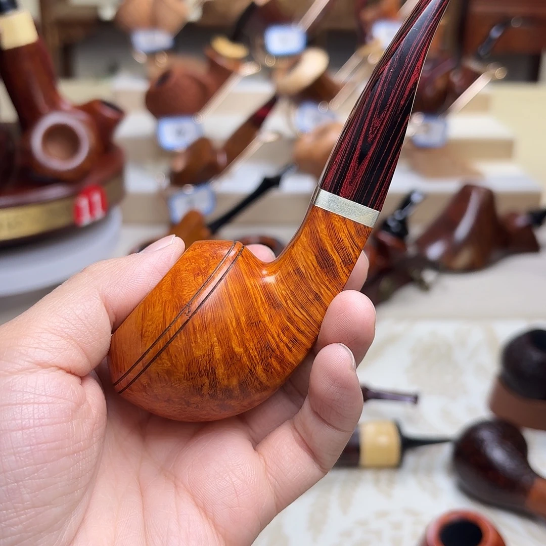 有***恒进口石楠木坎嘴银圈牛头