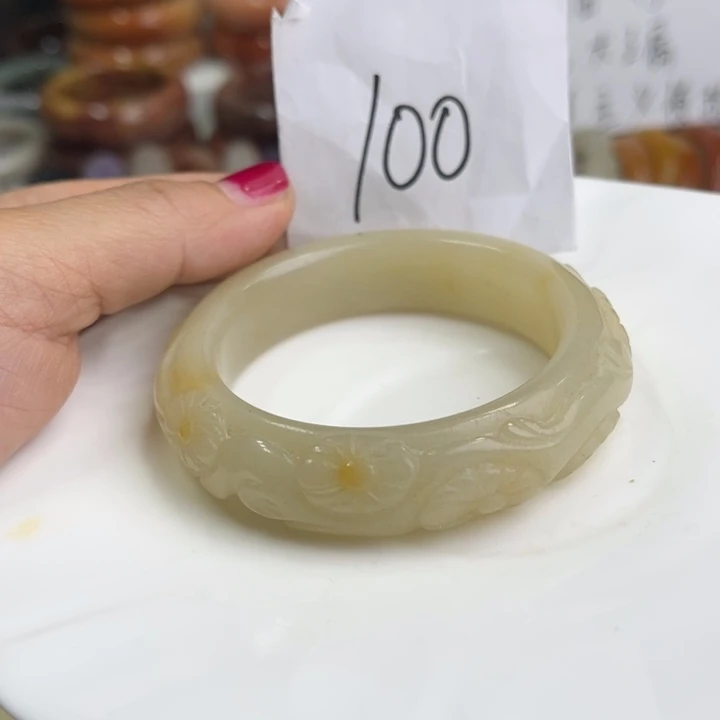 石英质玉圈口52.3未镶嵌