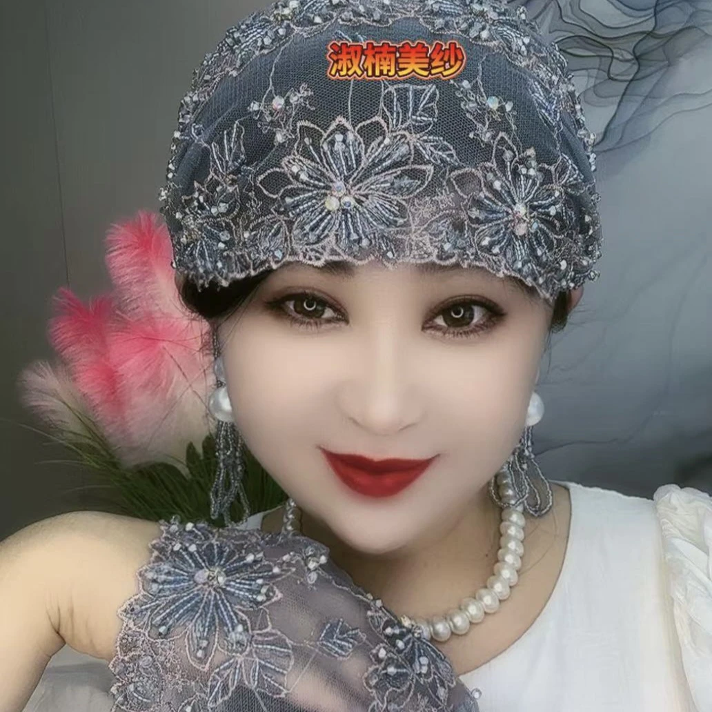 太阳花流苏帽子手工女士帽四季通用圆顶民族风