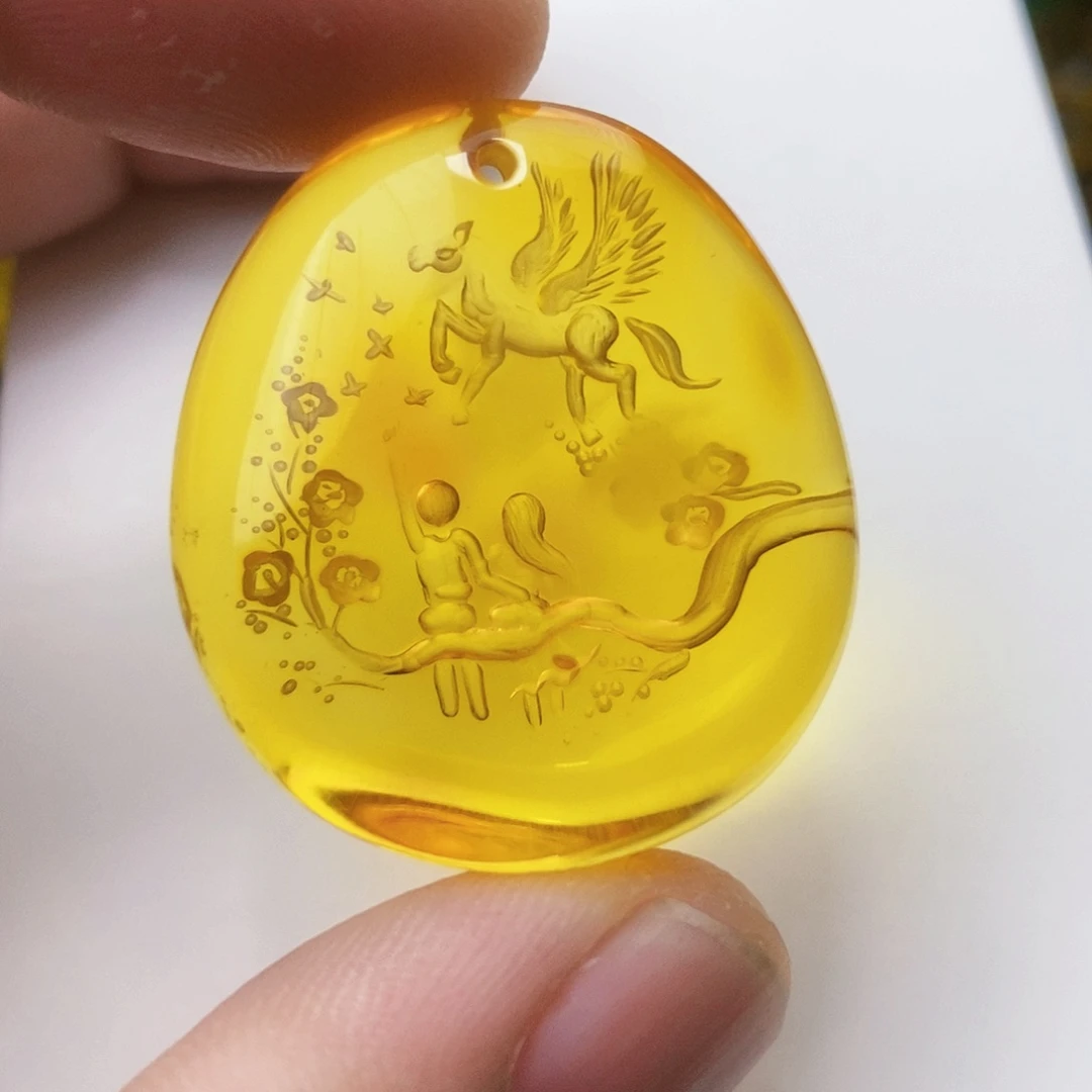 【闪购商品】未镶嵌吊坠(不含链)金珀