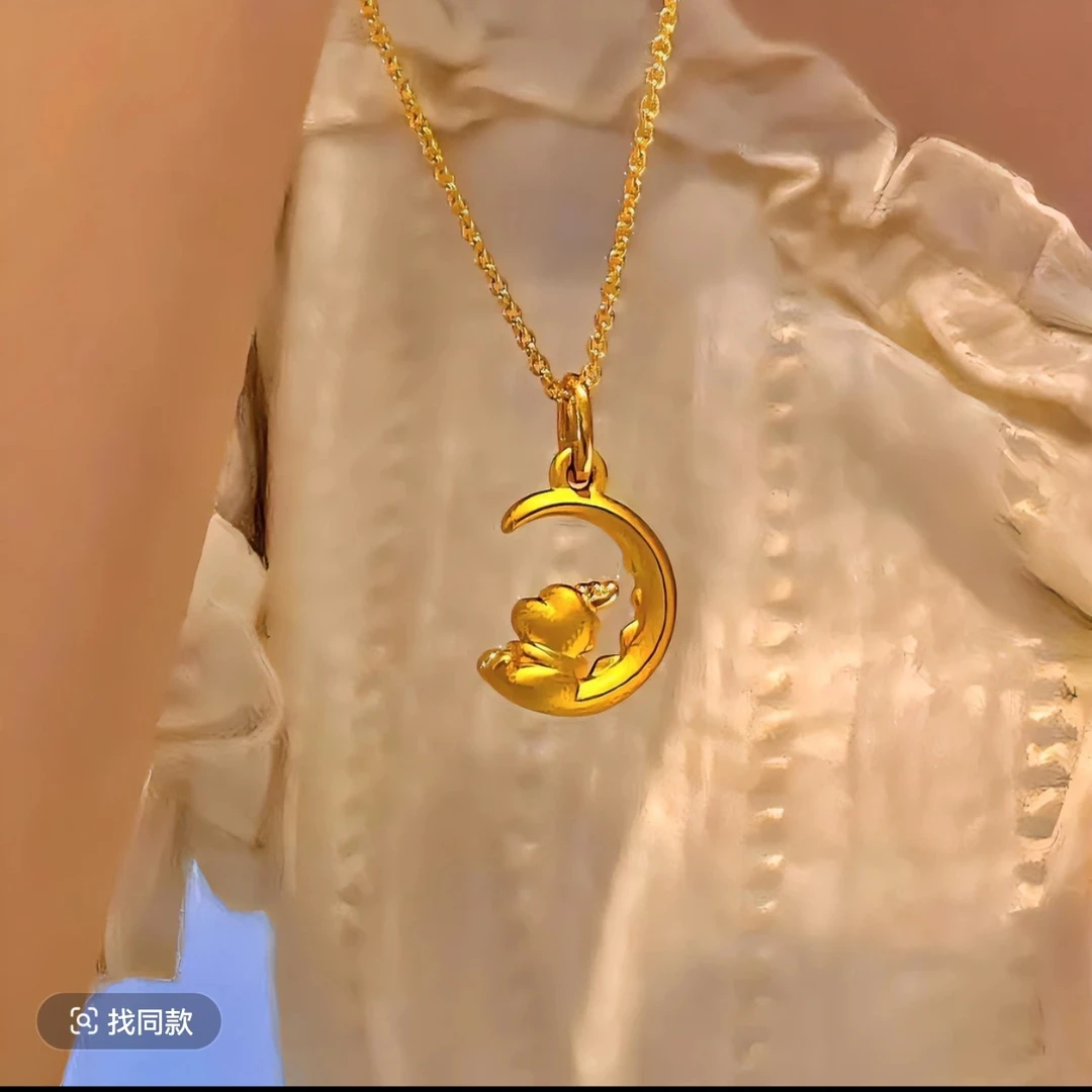 铜合金项链 复古/宫廷10cm以下坠链小众百搭气质饰品锁骨链轻奢