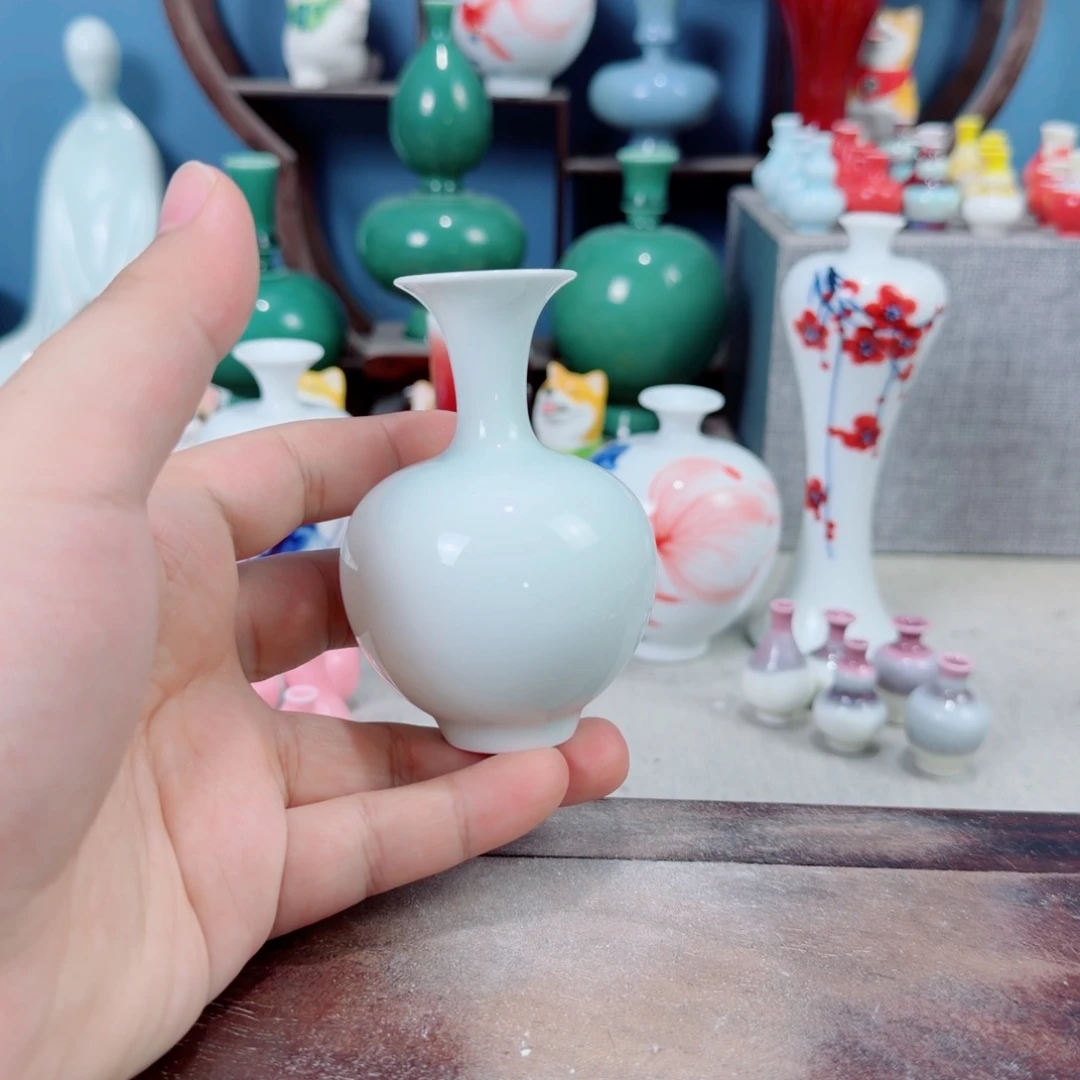 陶瓷手工小花器摆件