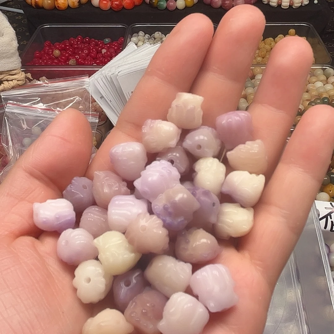 菩提根/象牙果手串20颗紫色凤九