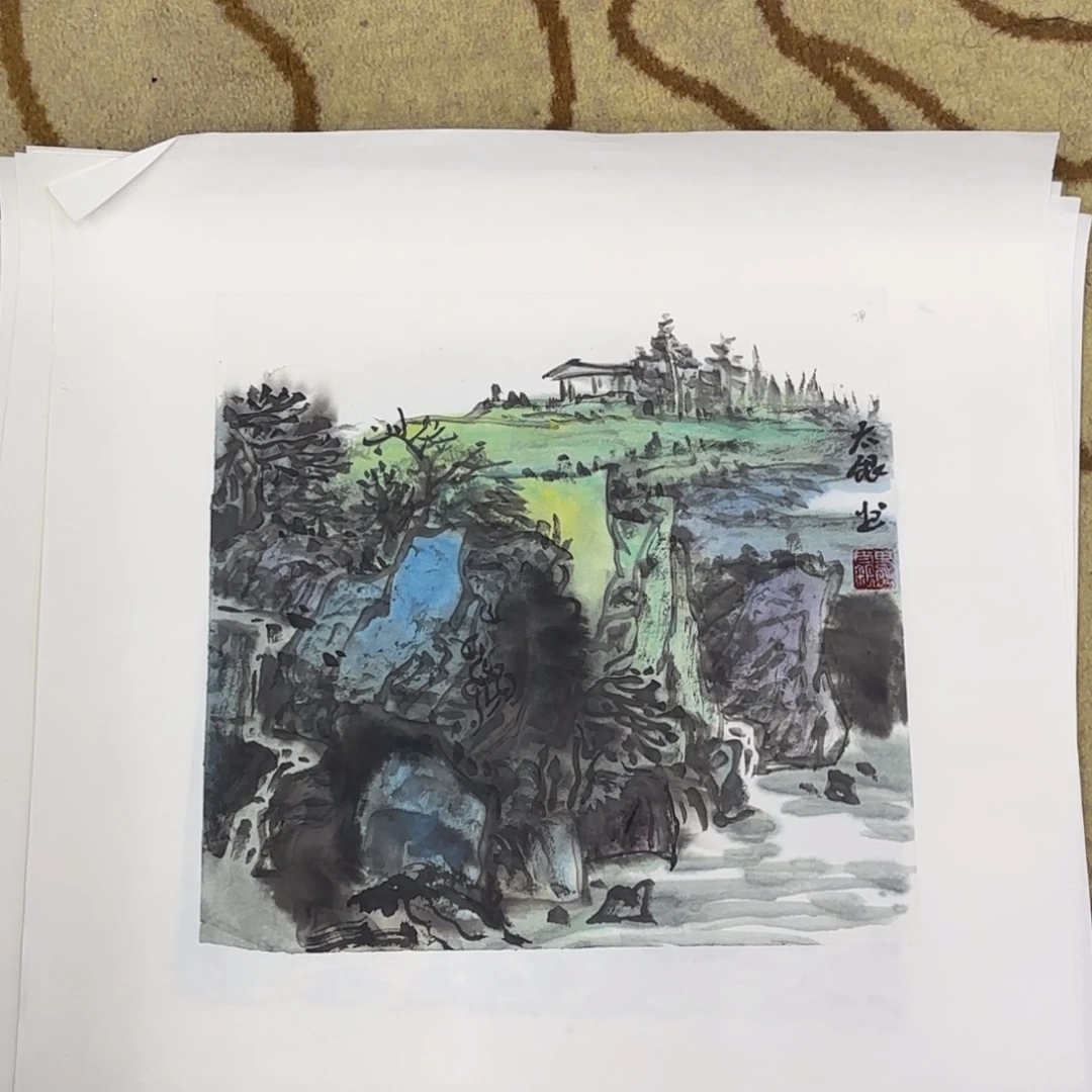 国画国画田太银老师作品刘