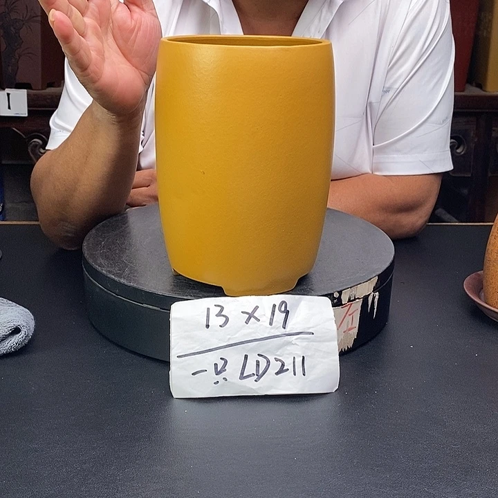 紫砂花盆货号一只LD211