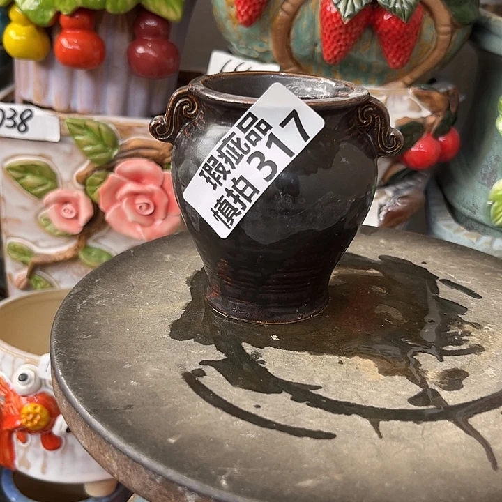 粗陶材质多肉花盆
