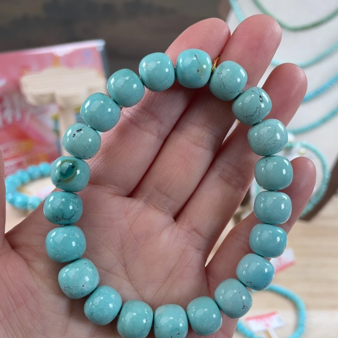 绿松石未镶嵌套链10+精品老型手串